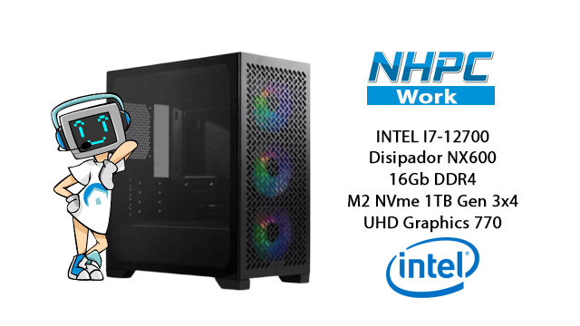 PC NHPC WORK Gamma v2 Intel Core I7-12700 / 16GB / 1TB